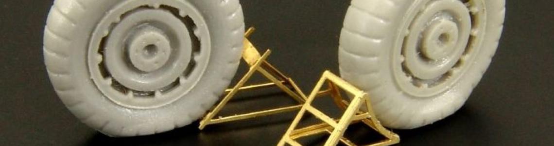 Type 1 Chock left, Type 2 Chock right, with wheels