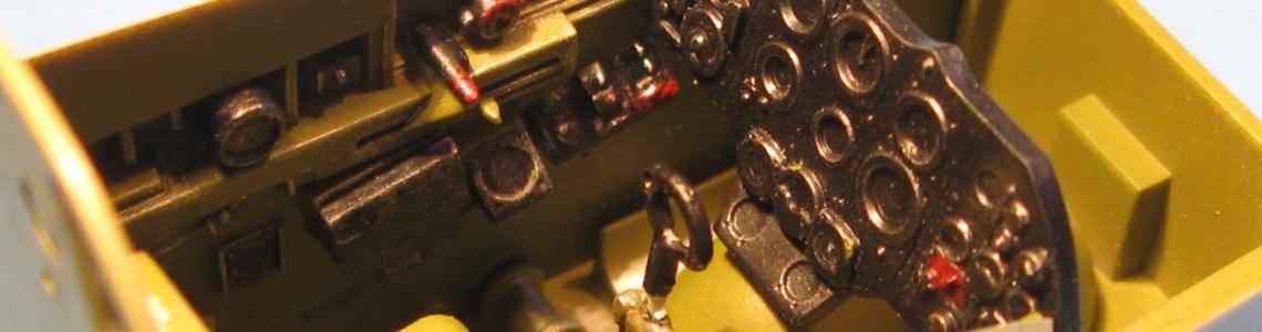 The cockpit tube, very lightly dry brushed in silver