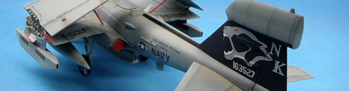 Finished model port side view from tail