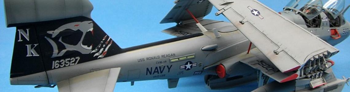 Finished model starboard tail section