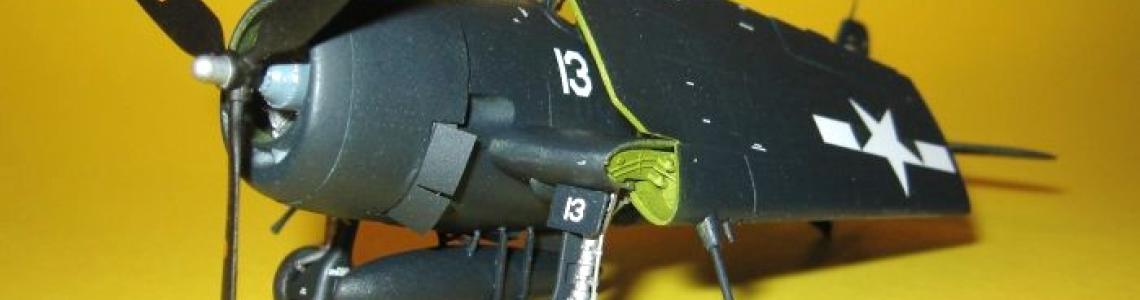 Portside nose view of completed model