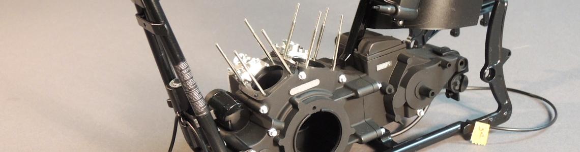 Engine block installed