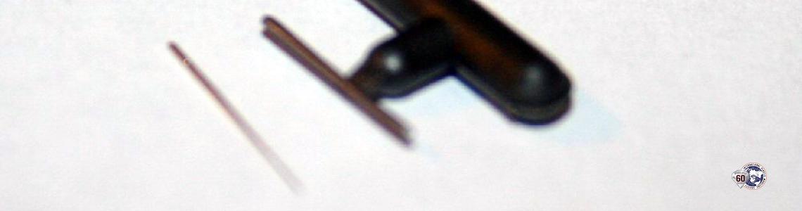 Comparison of the Master Model pitot tube (left) with the kit supplied pitot tube (right)