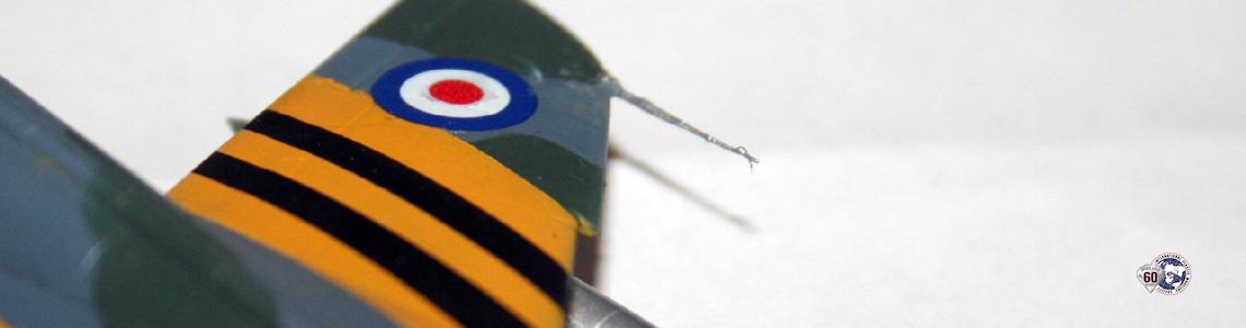 The installed and painted pitot tube