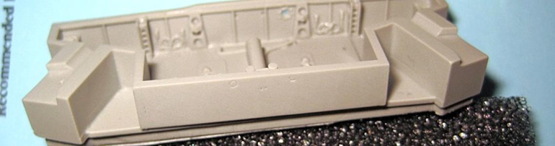 Main gear well casting showing thickness