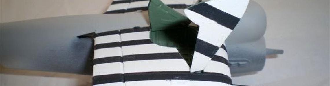Underside wing Invasion Stripes on l.g. cover panel