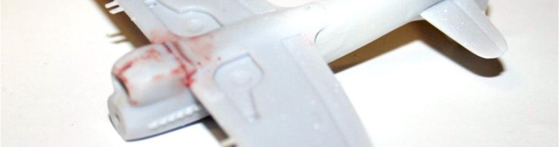 Assembled model showing filler needed