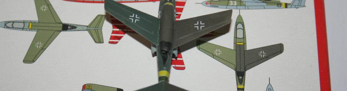 Finished model of He-162D 