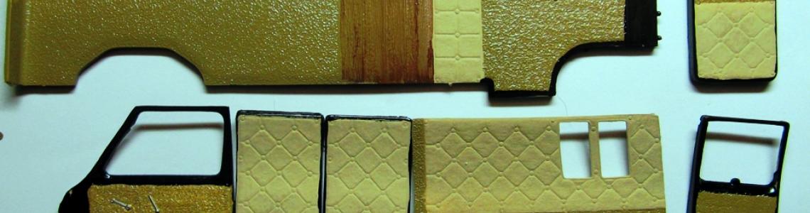 Interior panels that can be customized in any color scheme desired.