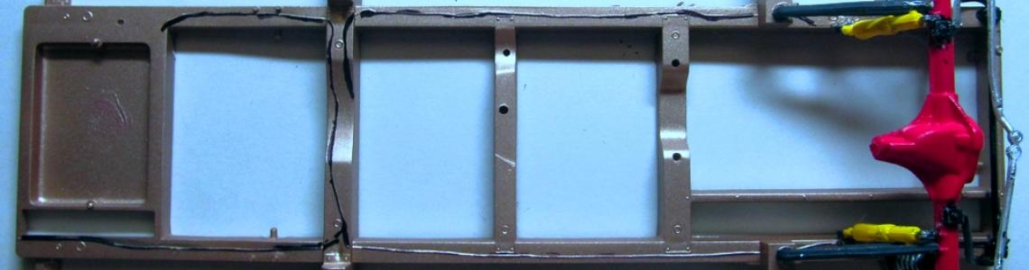 Picture of the chassis and front differential.