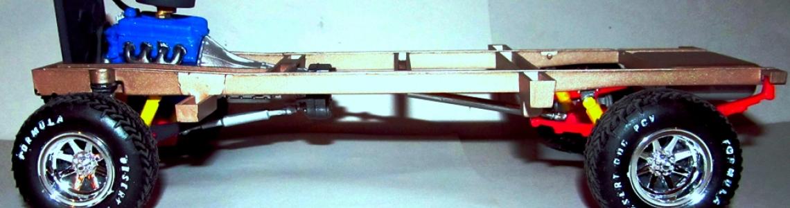 In-progress shot of the rolling chassis.