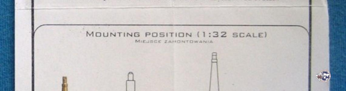 Instruction sheet showing wing