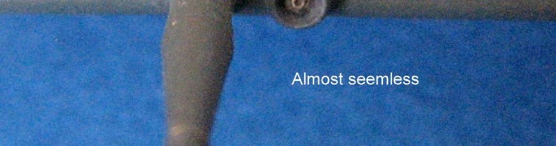 Wing leading edge showing kit weapons installation