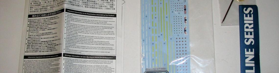 Decals and instructions