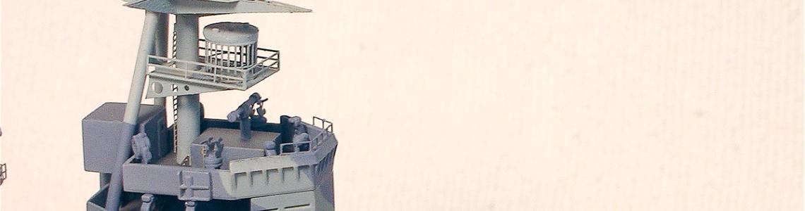 Finished Model - Painted PE Mast Closeup