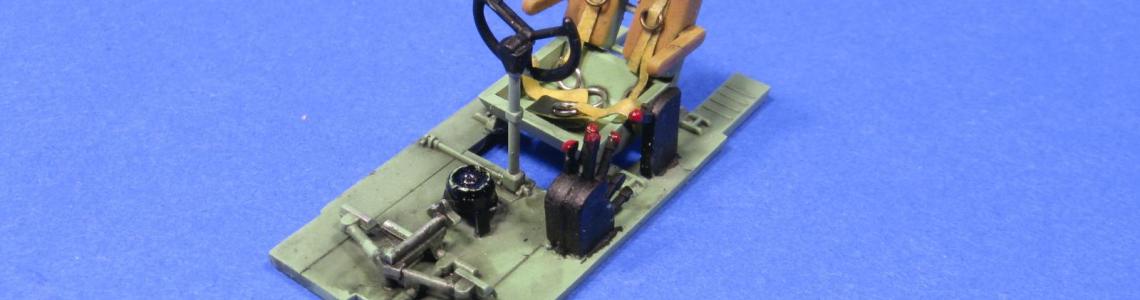 Pilot position – Seatbelts were scratchbuilt