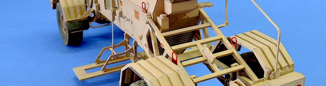 Rear view of completed vehicle