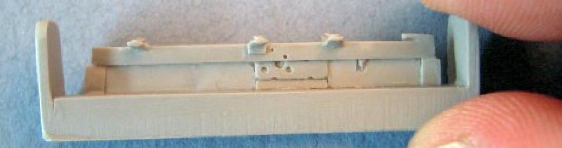 Close-up side view of rack