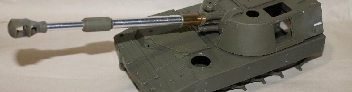 The star of the turret is the turned-aluminum barrel