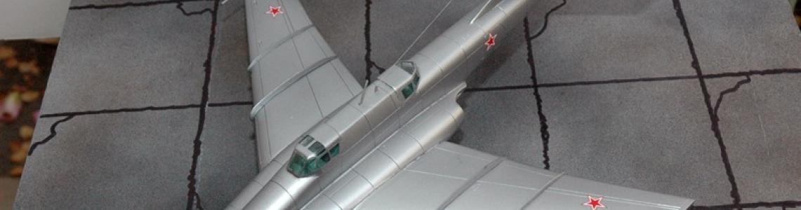 Completed model top view