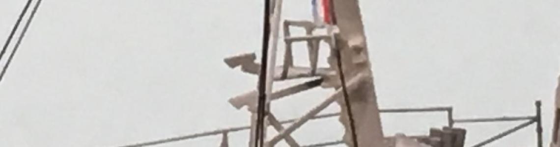 Flags flown on USS PEGASUS PHM-1 in 1:350 scale