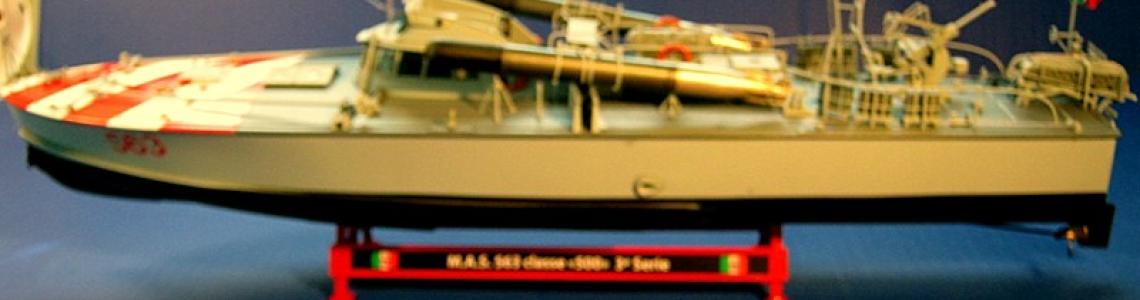 Finished model port side full view