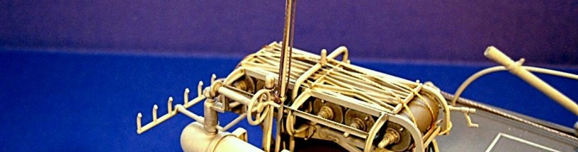 Stern section with depth charge racks