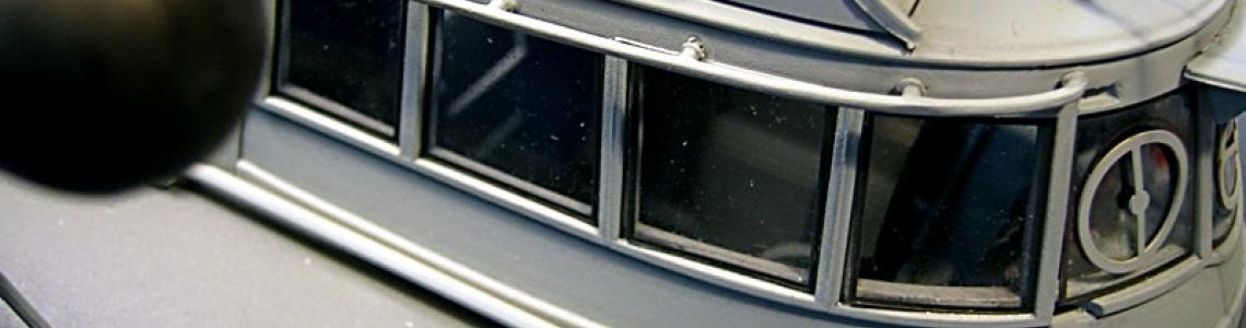 Pilot house starboard side close-up