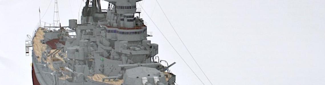 Title page with a frontal aerial view of the Kirishima.