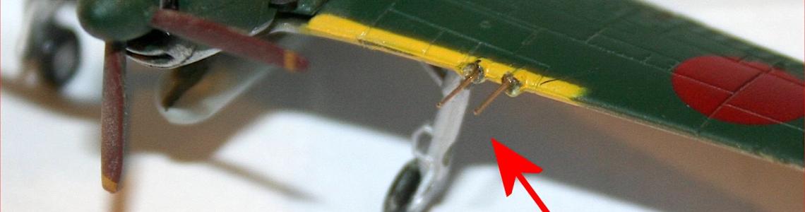 Guns installed, not painted