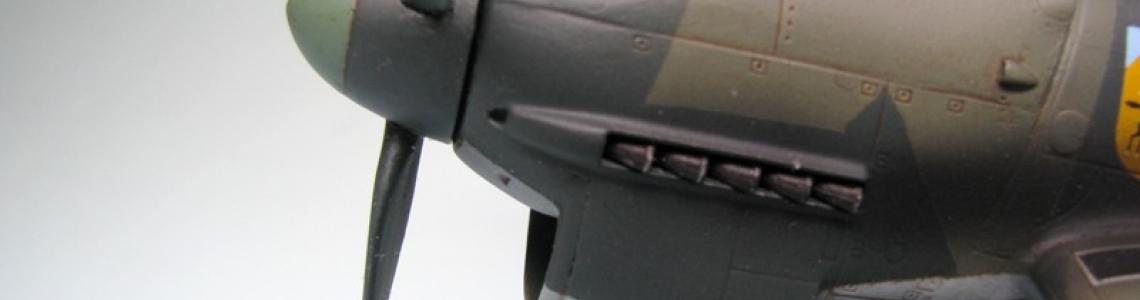 Nose of finished model showing mismatch