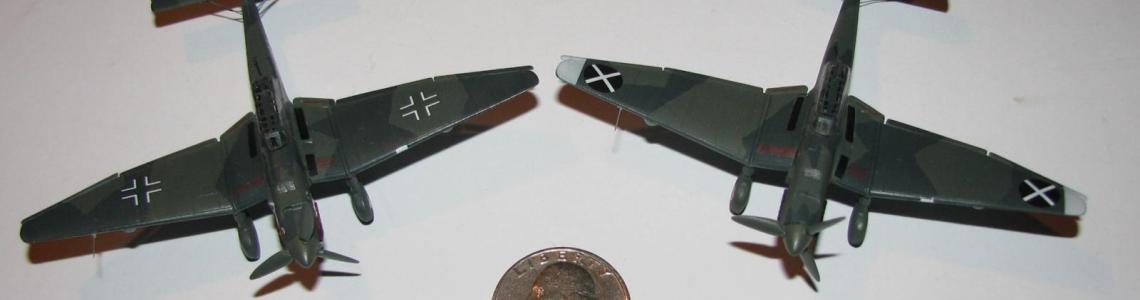 Both kits with my trusty quarter!