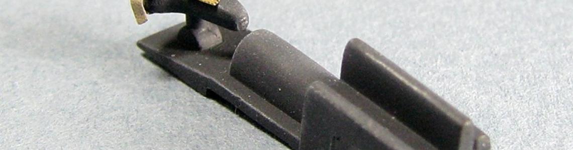 Rear gunner's seat with seat belts attached