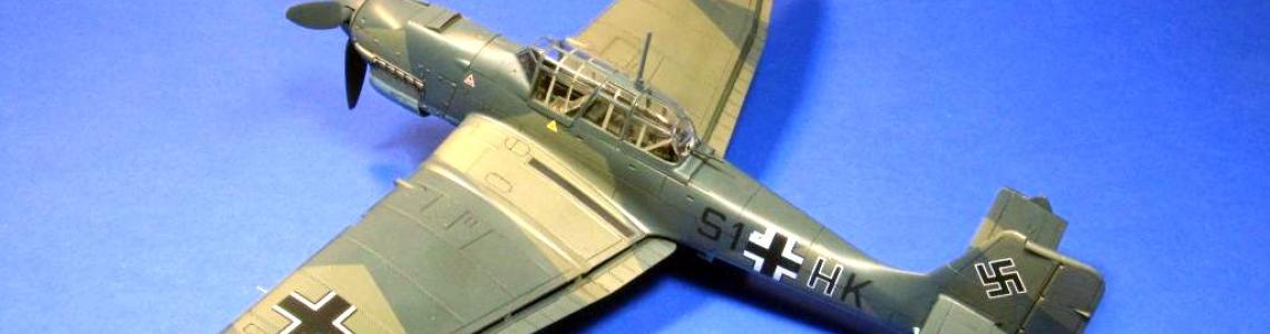 Completed model of Stuka
