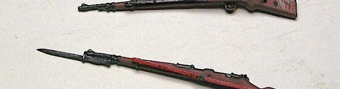 Rifles with bayonets