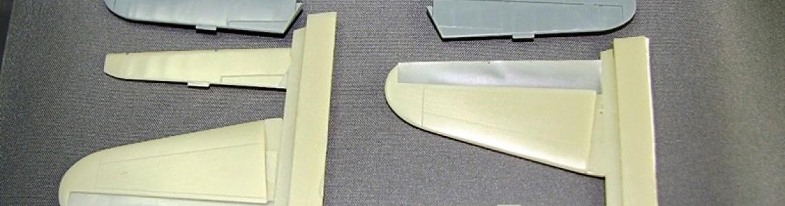 Quickboost.net parts (light) compared to kit parts (grey)