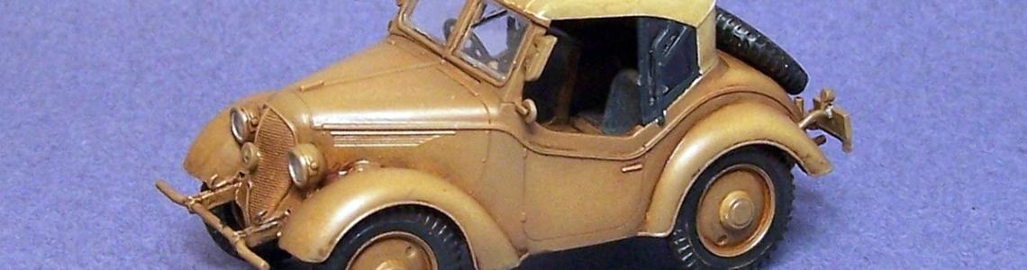 Sedan - painted, assembled - left side view