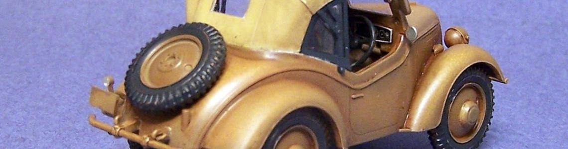 Sedan - painted, assembled - rear view