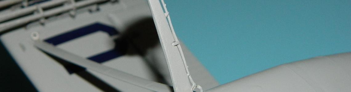 SAC landing gear installed with brake line detail