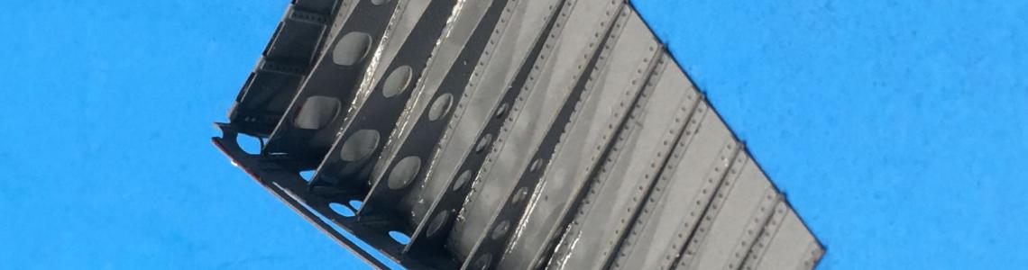 Folded up flap interior, ready for red paint