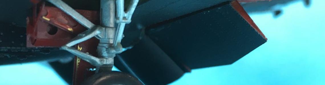 Installed flaps, before paint touch-up and position adjusting