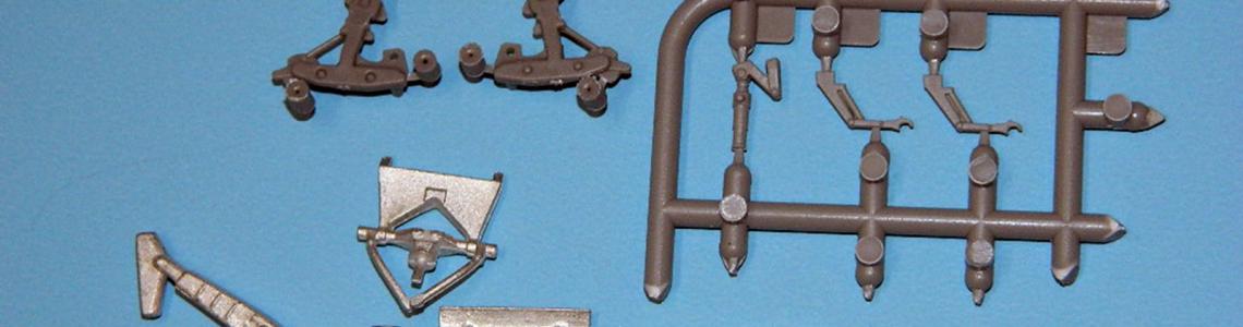 SAC parts in metal at the bottom, kit parts at top