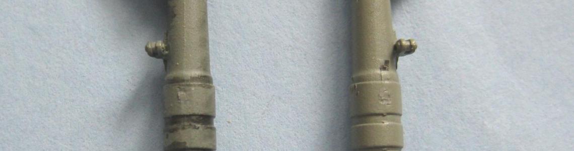 Left: Weathered with AK Wash, Right: Not Weathered