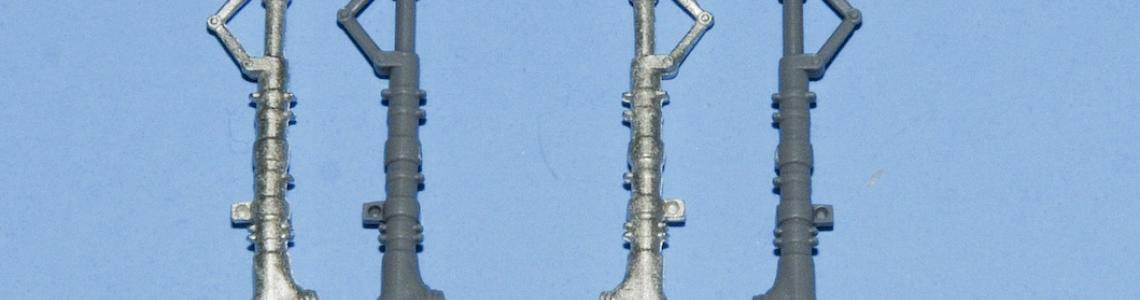 1037 – Main Gear axle up comparison between Eduard (Dark Grey) SAC (Silver)