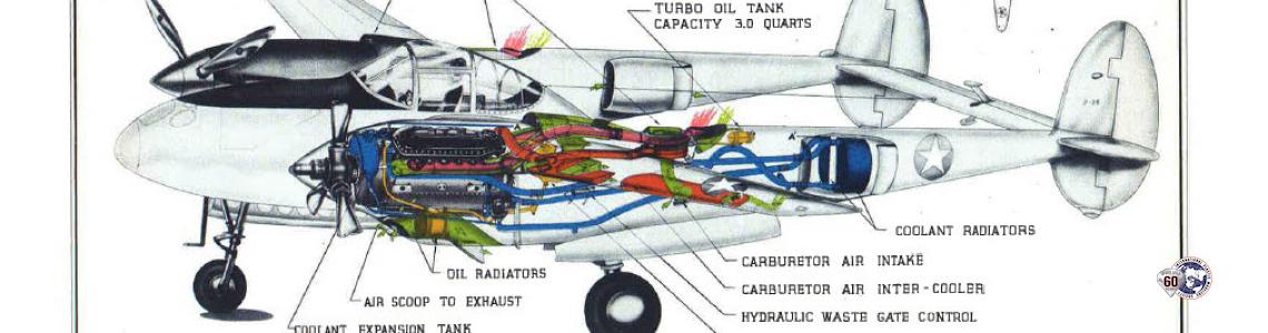 Page 41: Allison engine installation diagram in P-38