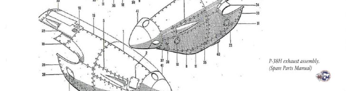 Page 89: P-38H engine nacelles detail