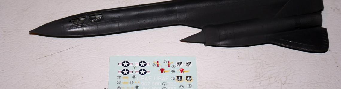 Decal Sheet and Future Coated Model