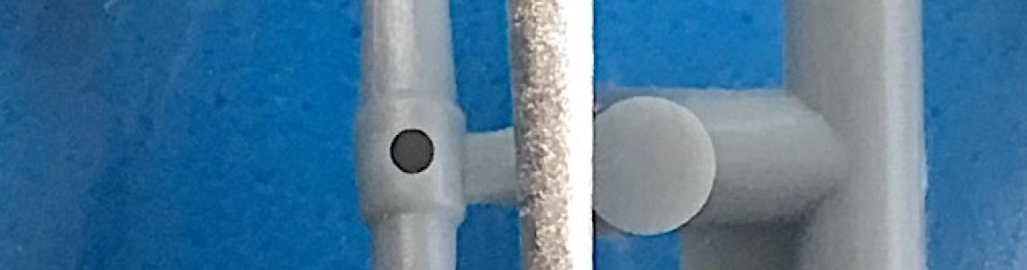 Tail skid comparison to kit part