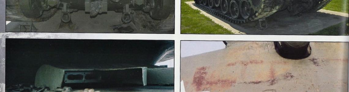Various close-up color photos provide modelers with looks at tank details