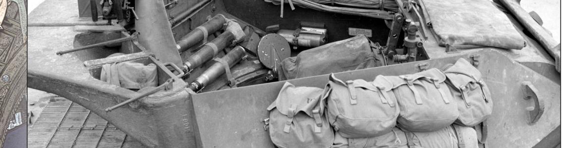 Page 20: B+W closeup of an M10 of 803rd Tank Battalion